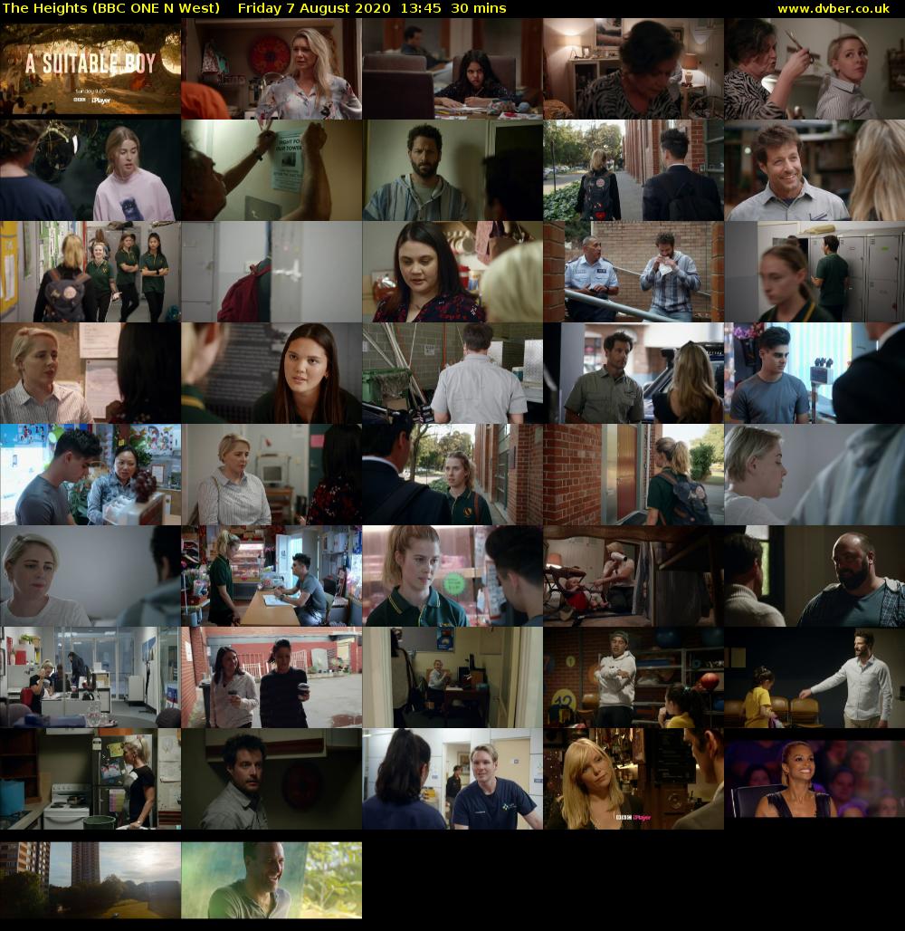 The Heights (BBC ONE N West) Friday 7 August 2020 13:45 - 14:15