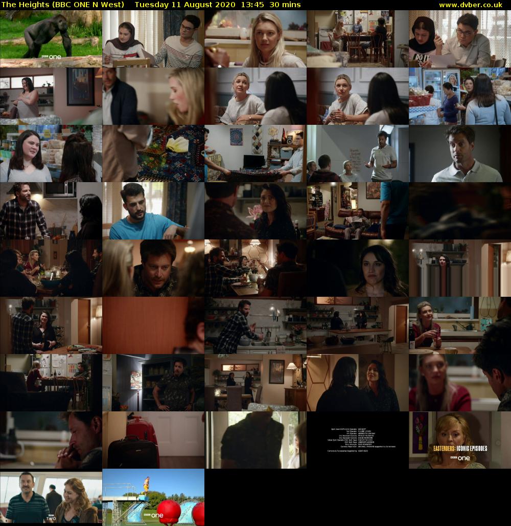 The Heights (BBC ONE N West) Tuesday 11 August 2020 13:45 - 14:15