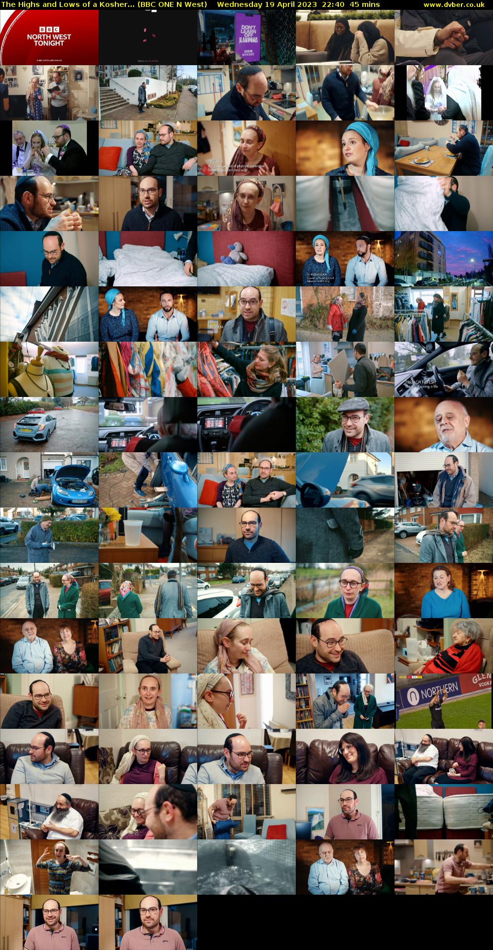 The Highs and Lows of a Kosher... (BBC ONE N West) Wednesday 19 April 2023 22:40 - 23:25