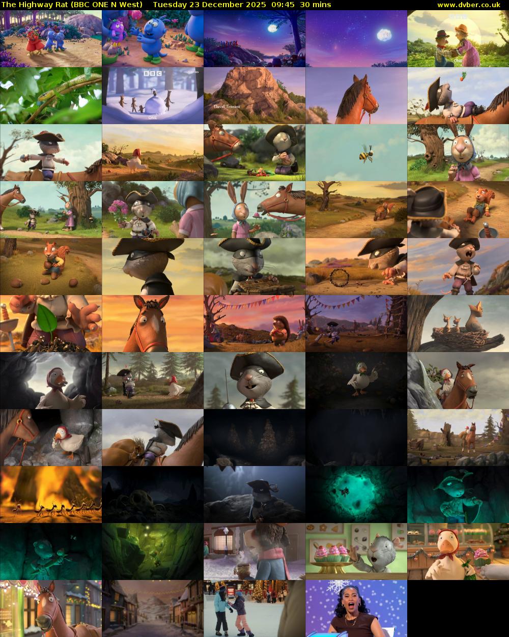 The Highway Rat (BBC ONE N West) Tuesday 23 December 2025 09:45 - 10:15