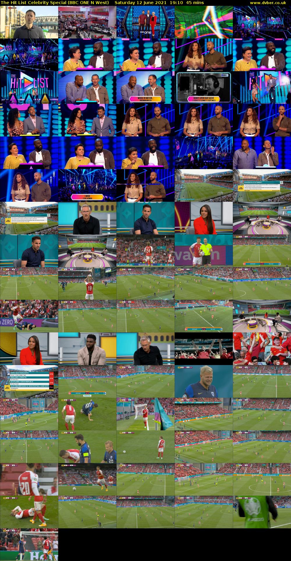 The Hit List Celebrity Special (BBC ONE N West) Saturday 12 June 2021 19:10 - 19:55