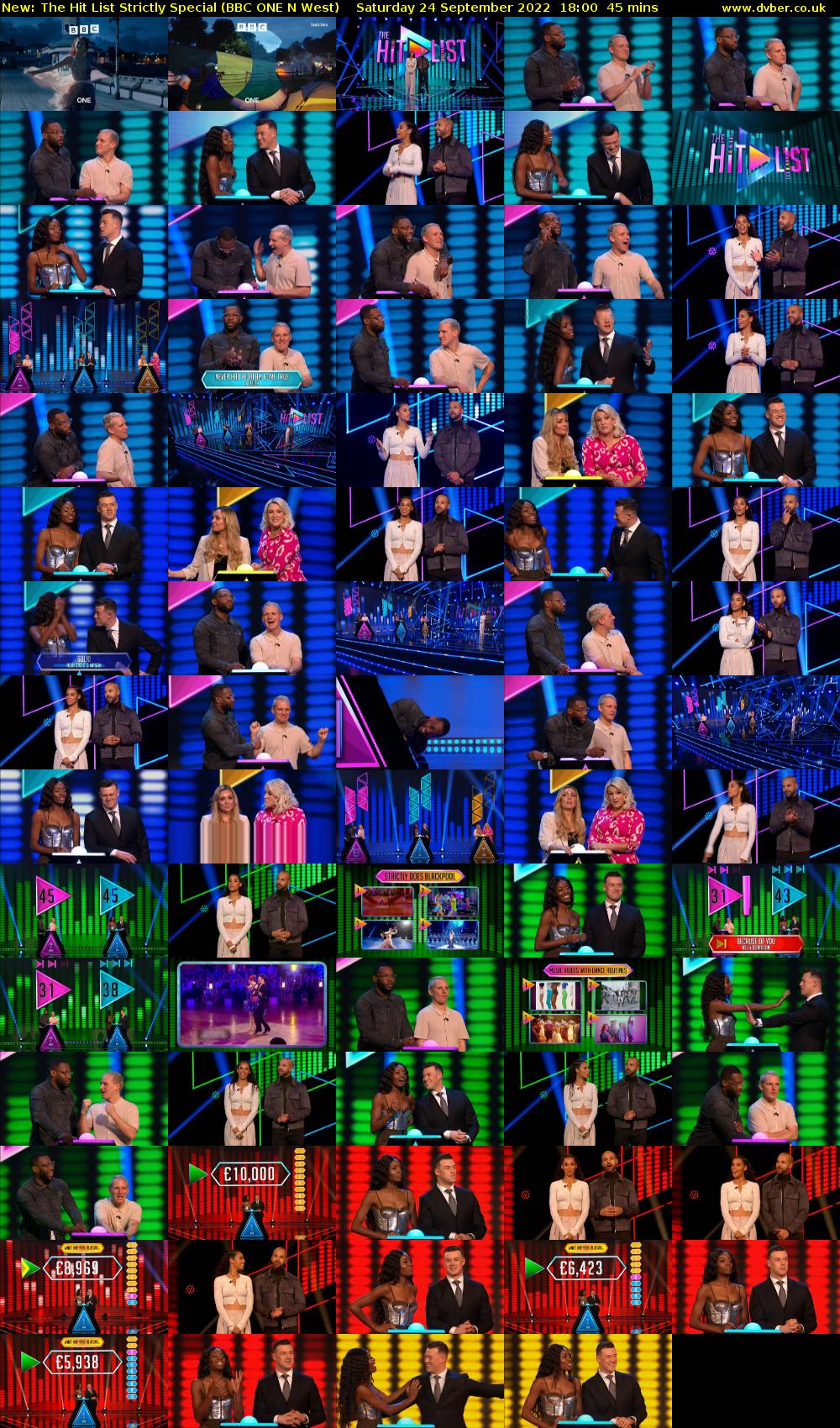 The Hit List Strictly Special (BBC ONE N West) Saturday 24 September 2022 18:00 - 18:45