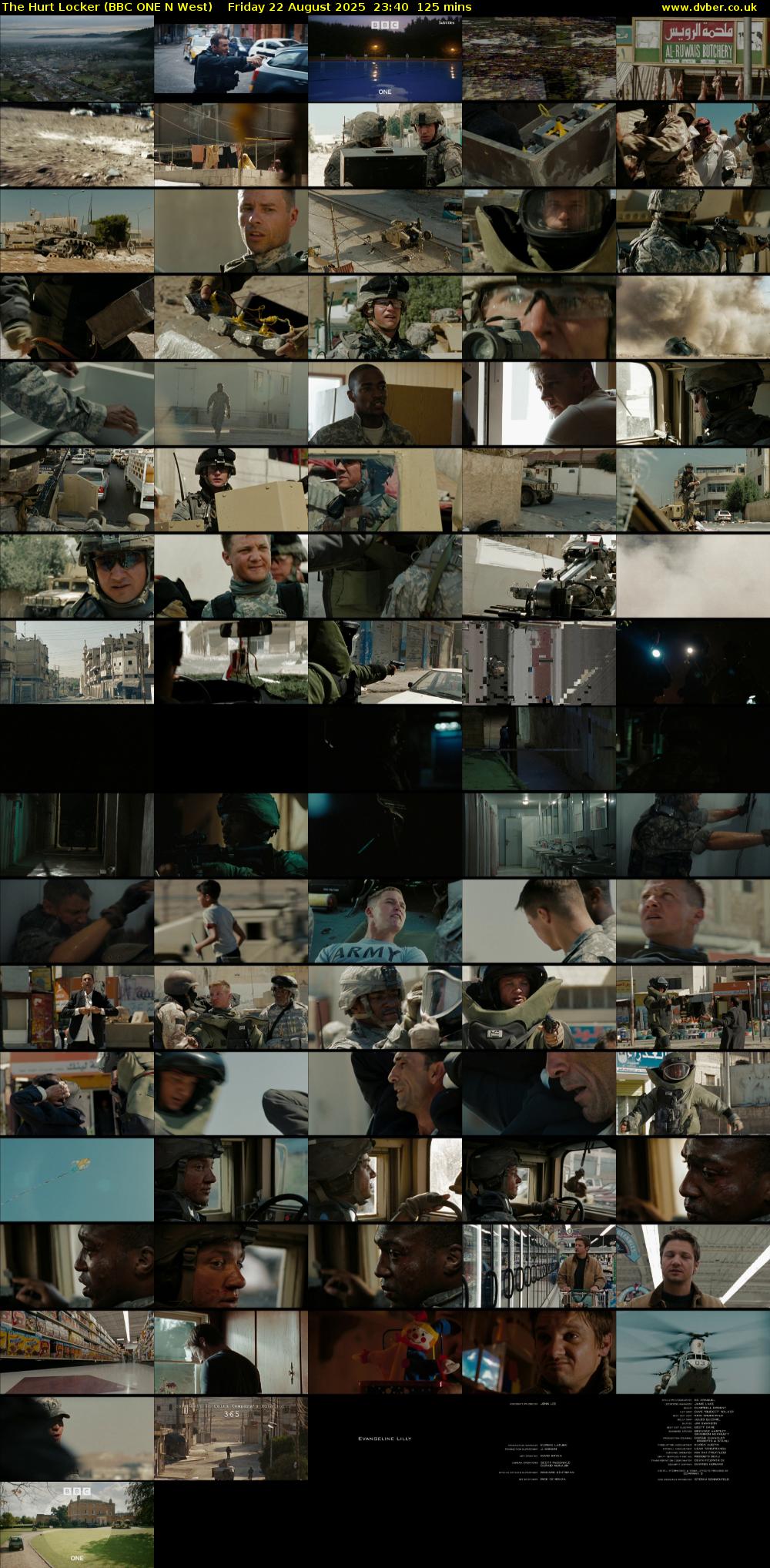 The Hurt Locker (BBC ONE N West) Friday 22 August 2025 23:40 - 01:45