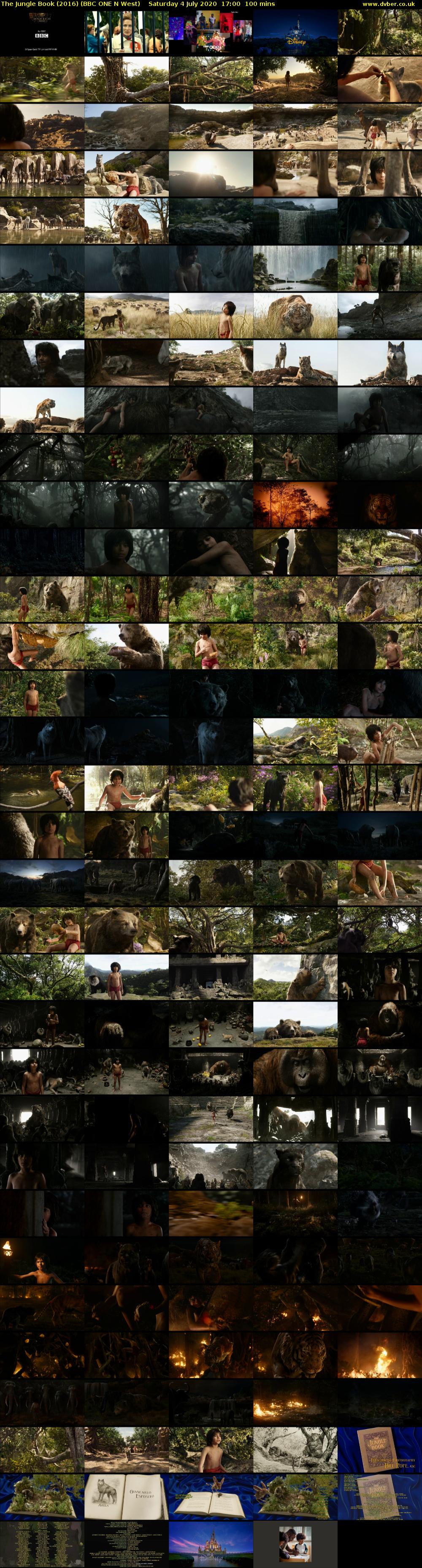 The Jungle Book (2016) (BBC ONE N West) Saturday 4 July 2020 17:00 - 18:40