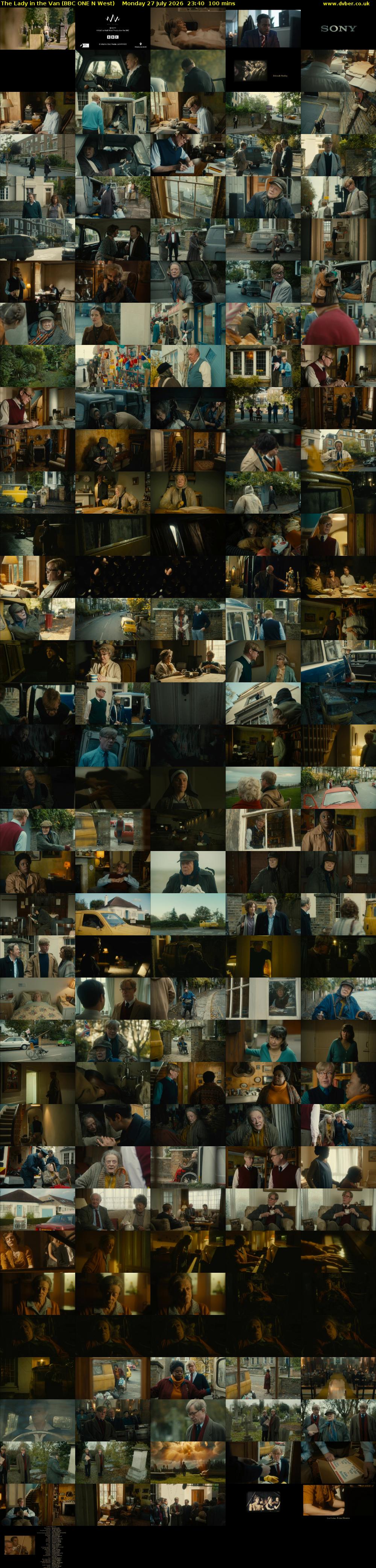 The Lady in the Van (BBC ONE N West) Monday 27 July 2026 23:40 - 01:20