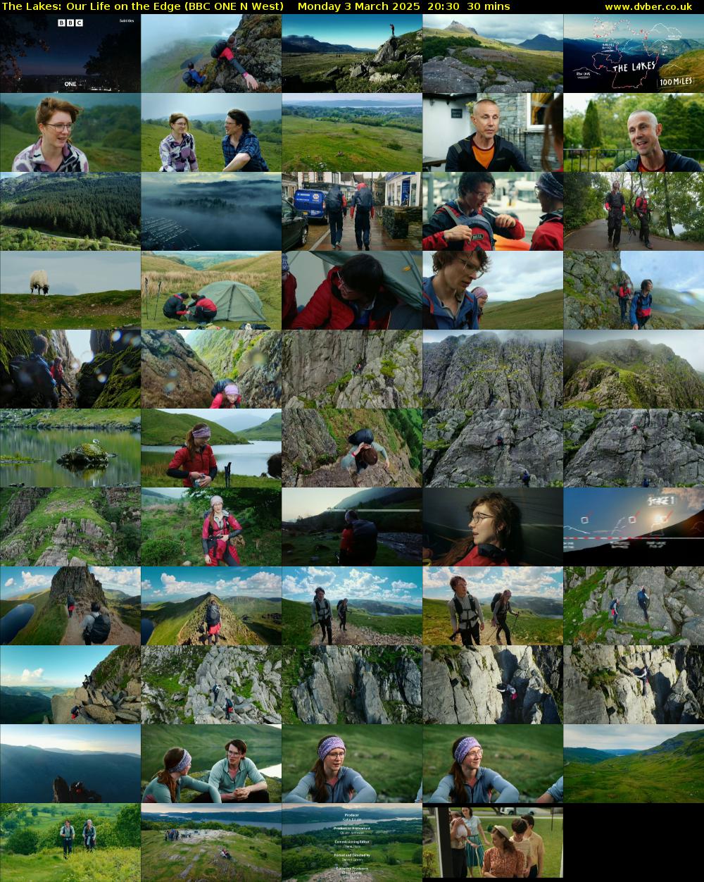 The Lakes: Our Life on the Edge (BBC ONE N West) Monday 3 March 2025 20:30 - 21:00