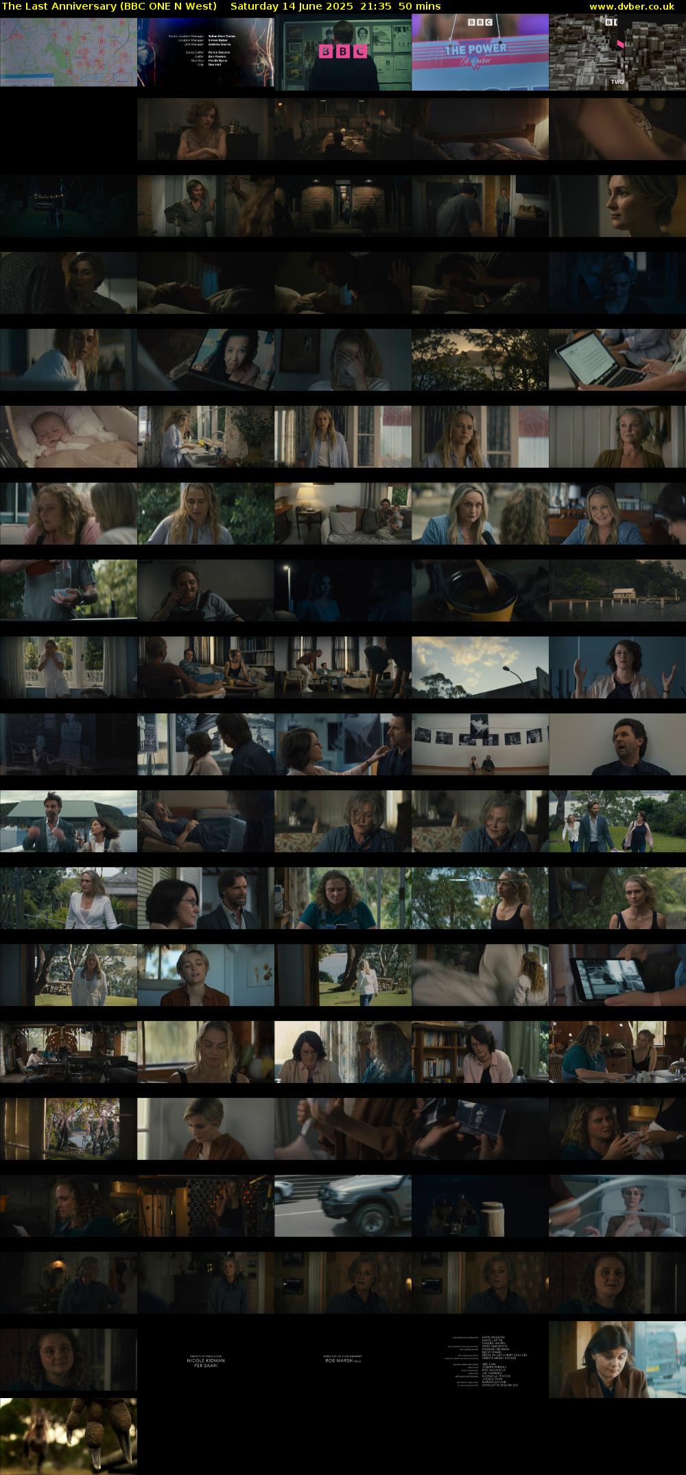 The Last Anniversary (BBC ONE N West) Saturday 14 June 2025 21:35 - 22:25
