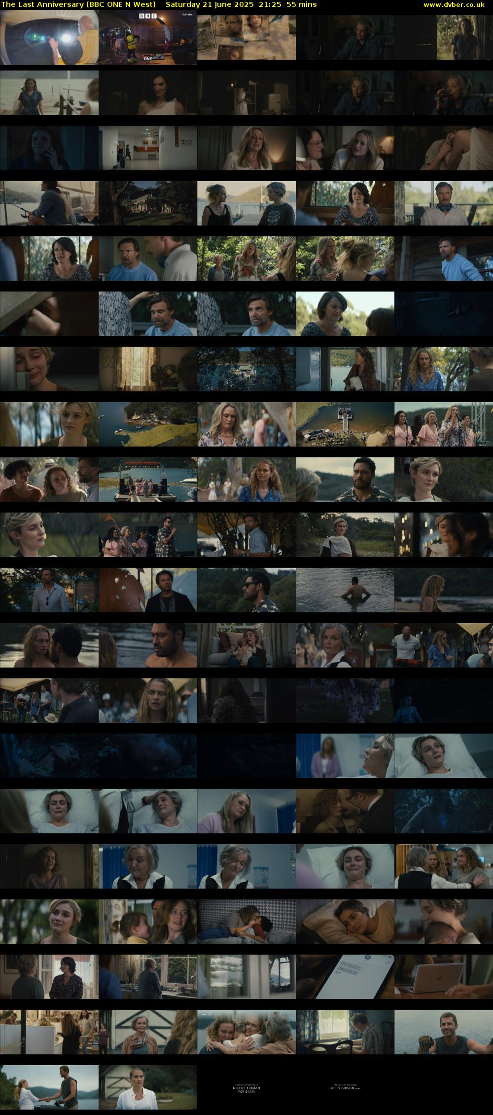 The Last Anniversary (BBC ONE N West) Saturday 21 June 2025 21:25 - 22:20