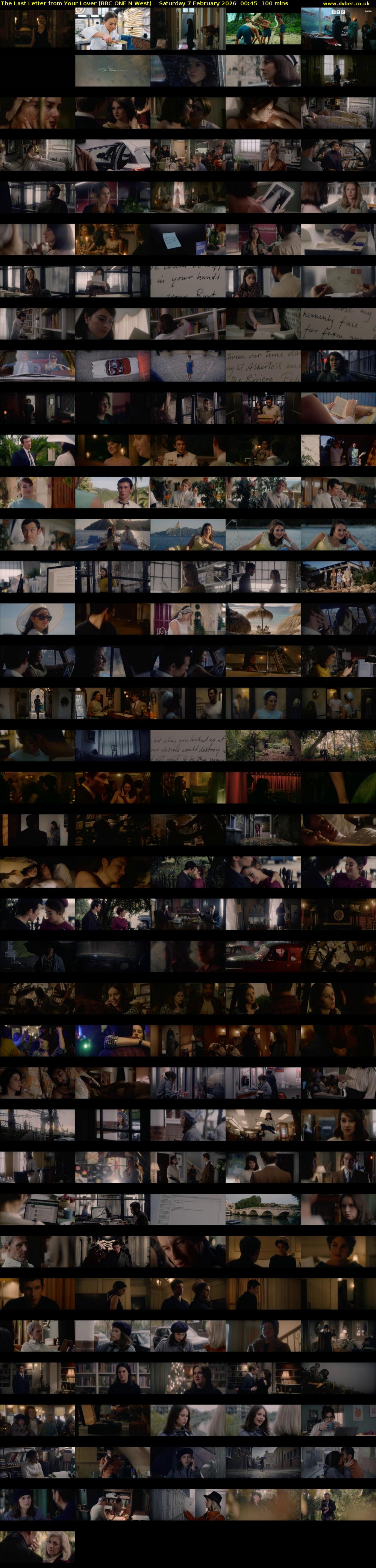 The Last Letter from Your Lover (BBC ONE N West) Saturday 7 February 2026 00:45 - 02:25