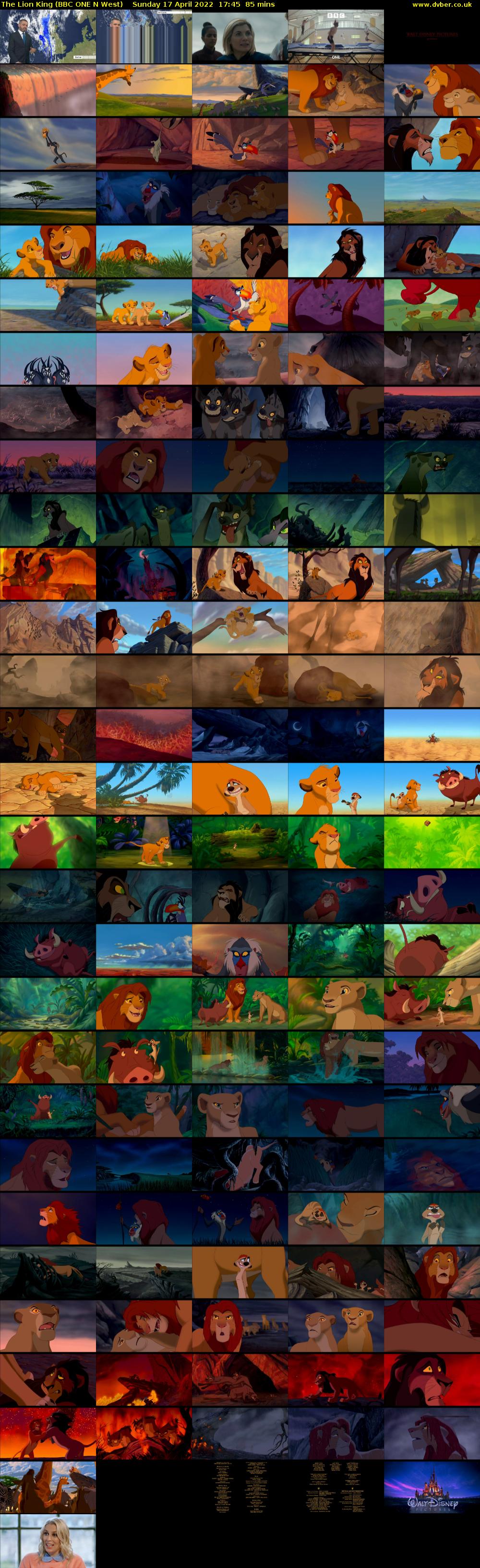 The Lion King (BBC ONE N West) Sunday 17 April 2022 17:45 - 19:10