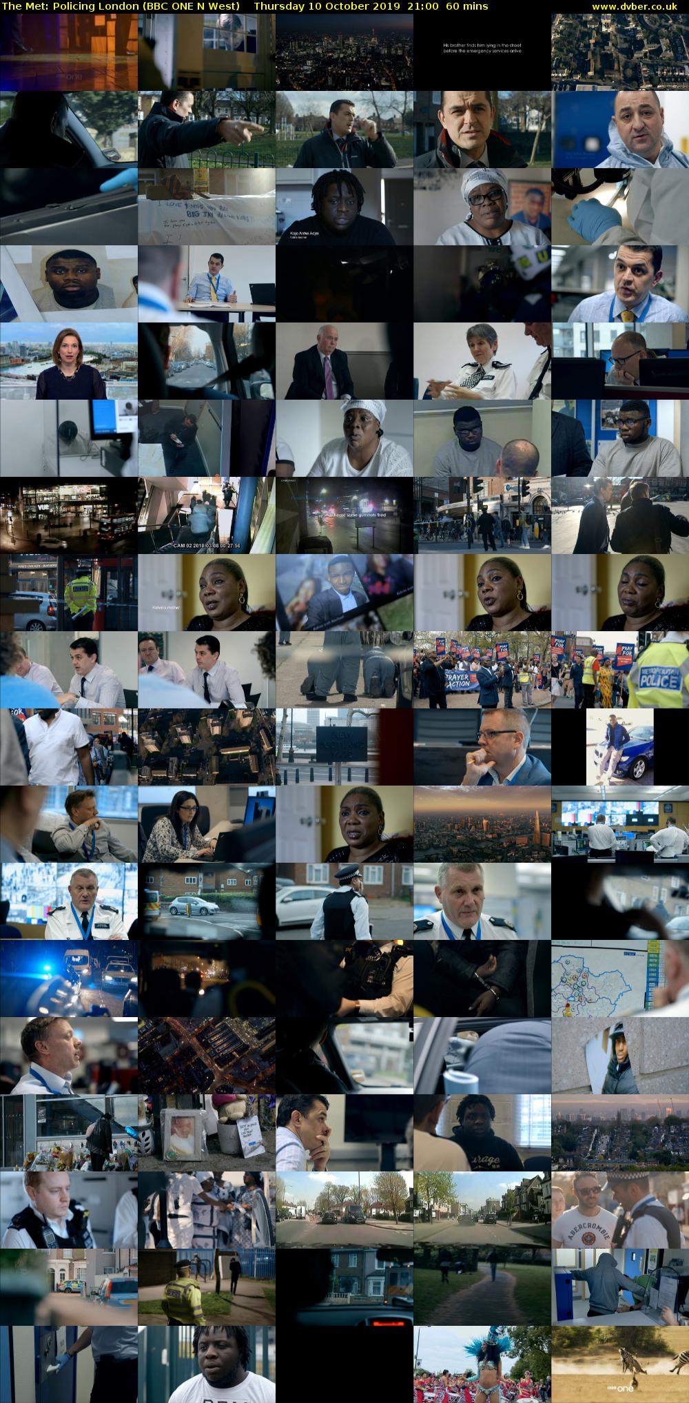 The Met: Policing London (BBC ONE N West) Thursday 10 October 2019 21:00 - 22:00