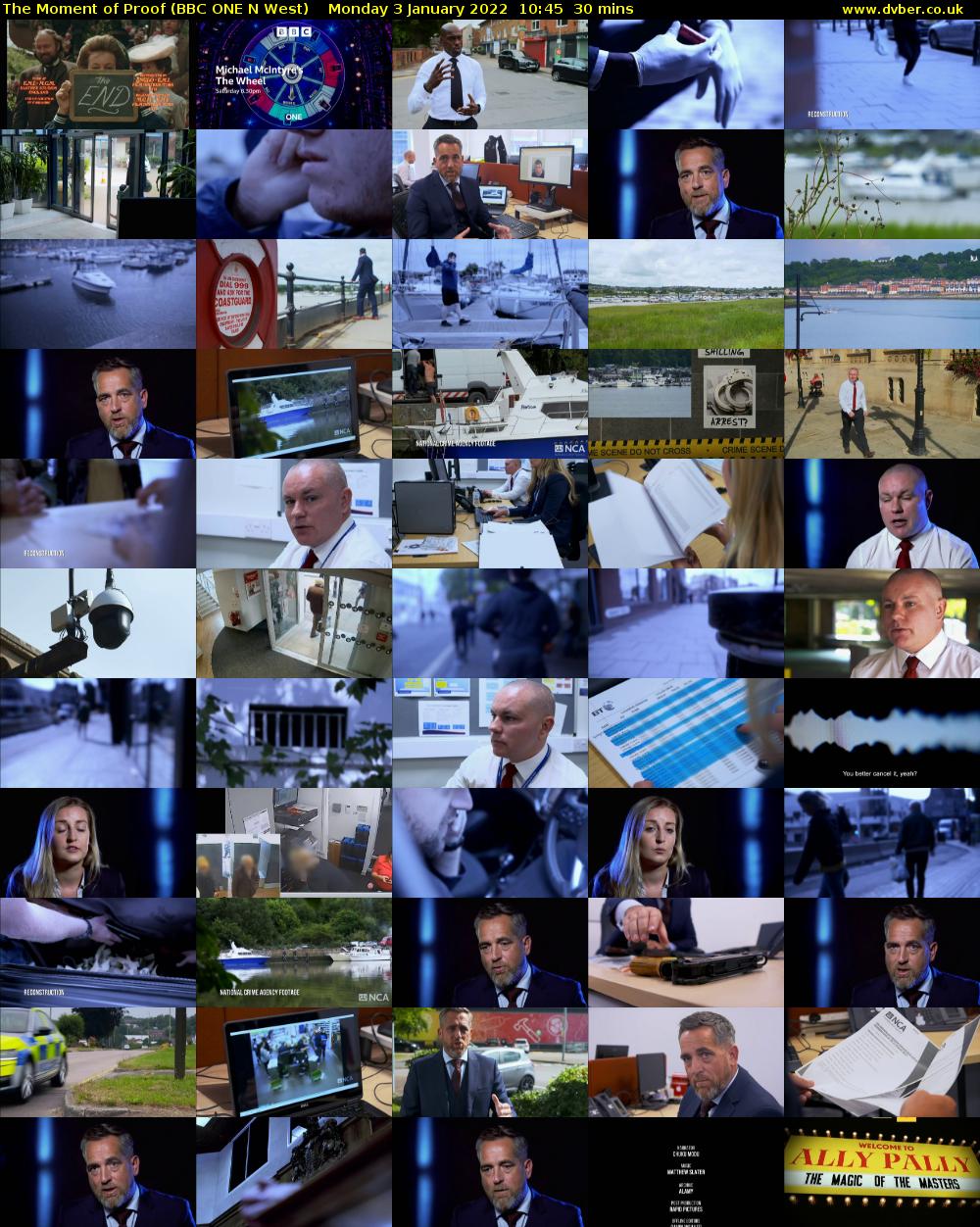 The Moment of Proof (BBC ONE N West) Monday 3 January 2022 10:45 - 11:15