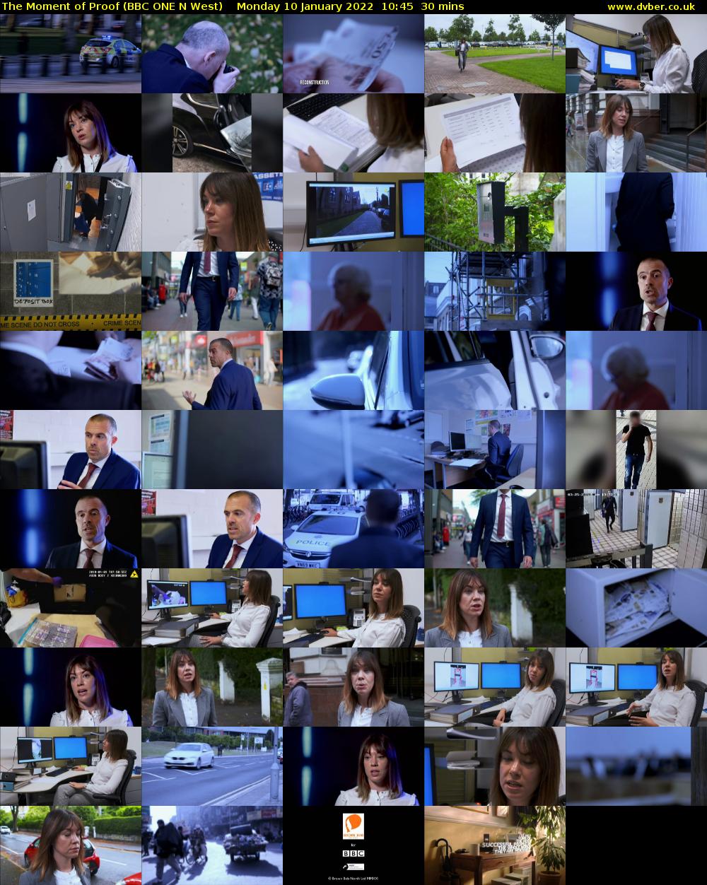The Moment of Proof (BBC ONE N West) Monday 10 January 2022 10:45 - 11:15