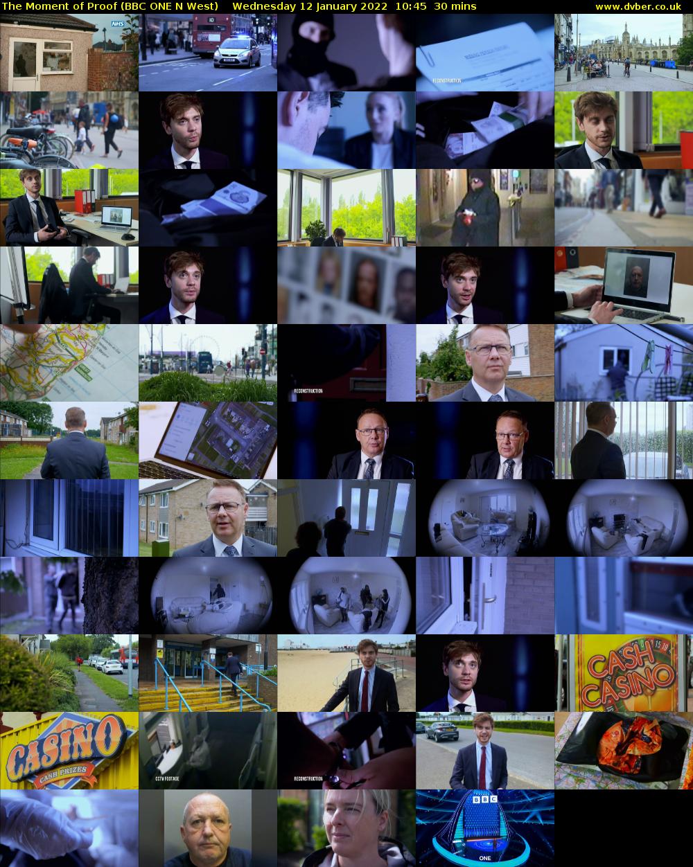 The Moment of Proof (BBC ONE N West) Wednesday 12 January 2022 10:45 - 11:15