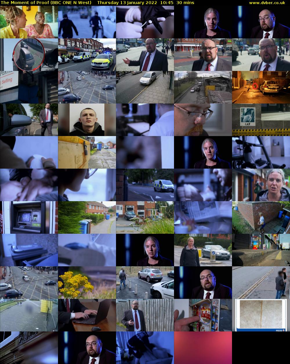 The Moment of Proof (BBC ONE N West) Thursday 13 January 2022 10:45 - 11:15