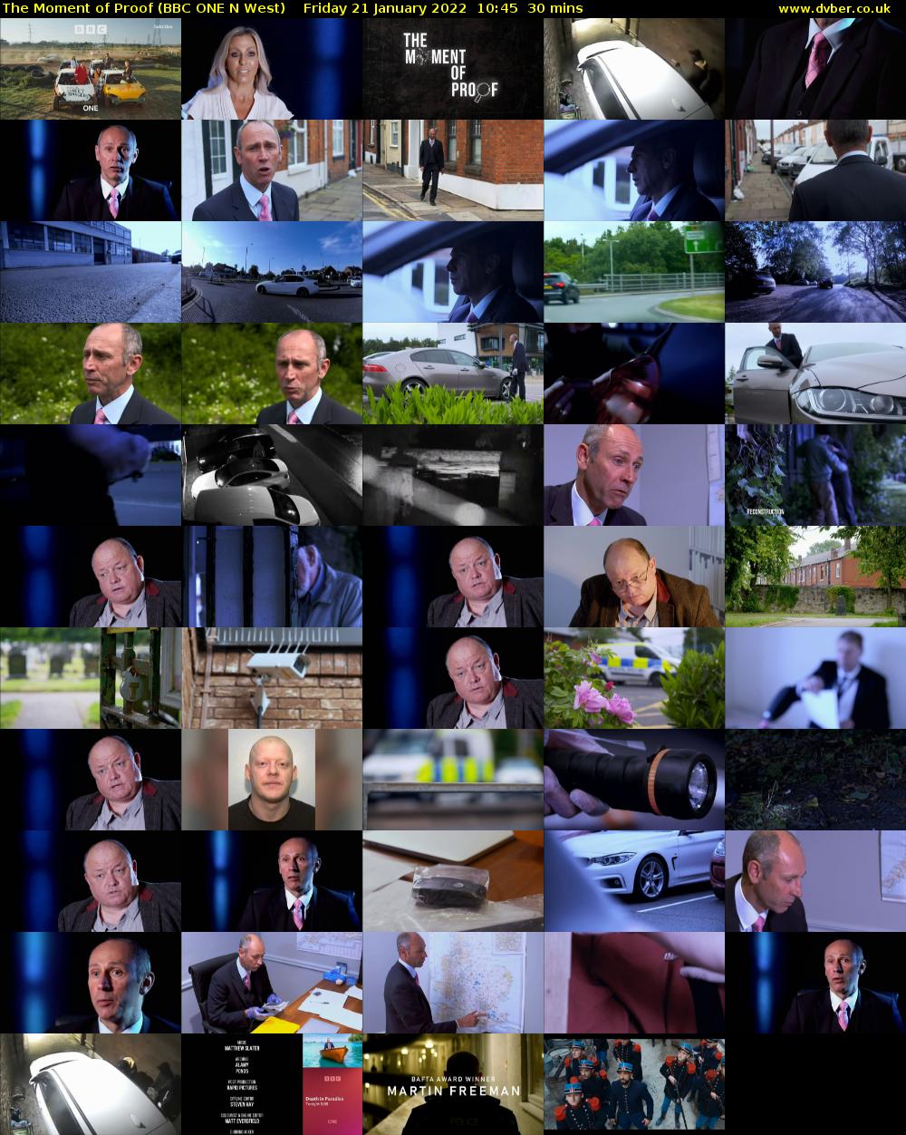 The Moment of Proof (BBC ONE N West) Friday 21 January 2022 10:45 - 11:15