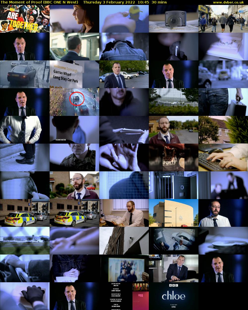The Moment of Proof (BBC ONE N West) Thursday 3 February 2022 10:45 - 11:15