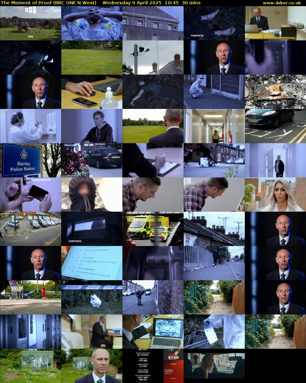The Moment of Proof (BBC ONE N West) Wednesday 9 April 2025 10:45 - 11:15