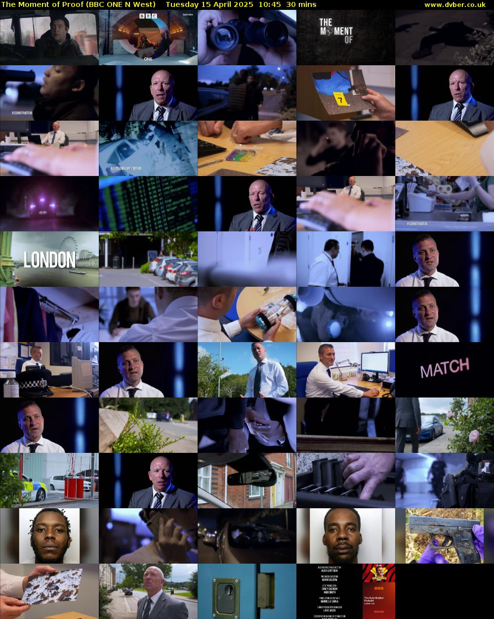 The Moment of Proof (BBC ONE N West) Tuesday 15 April 2025 10:45 - 11:15