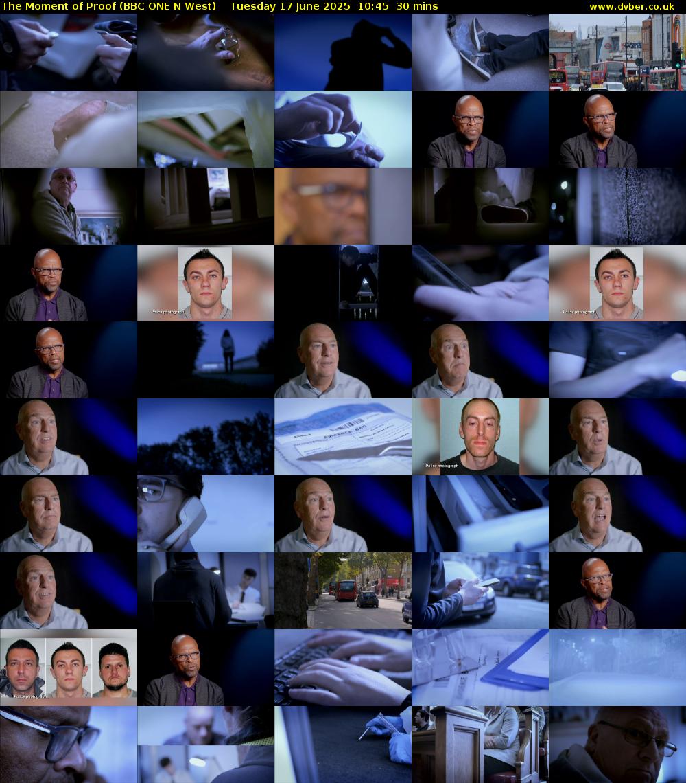 The Moment of Proof (BBC ONE N West) Tuesday 17 June 2025 10:45 - 11:15