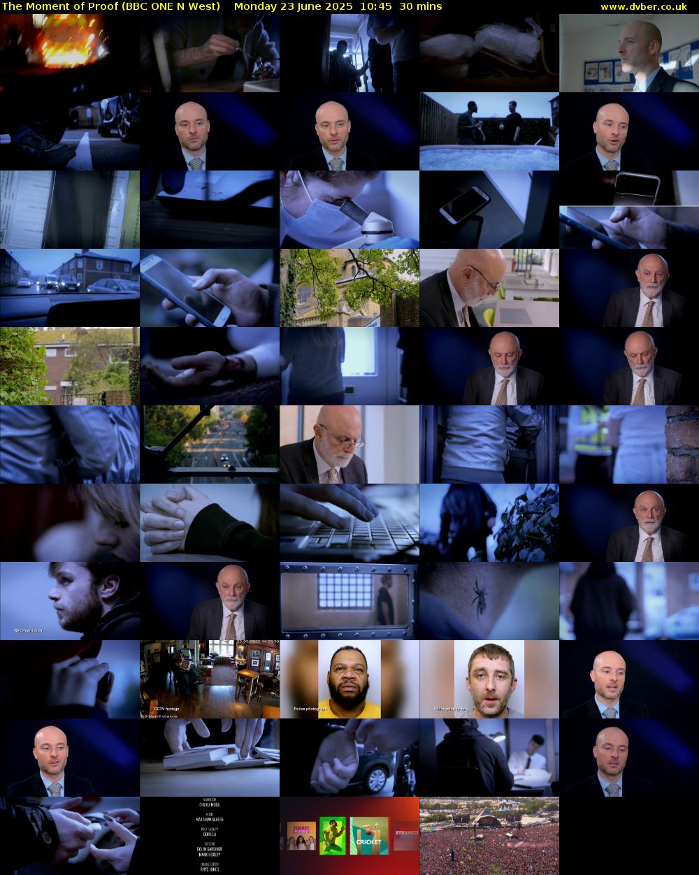 The Moment of Proof (BBC ONE N West) Monday 23 June 2025 10:45 - 11:15