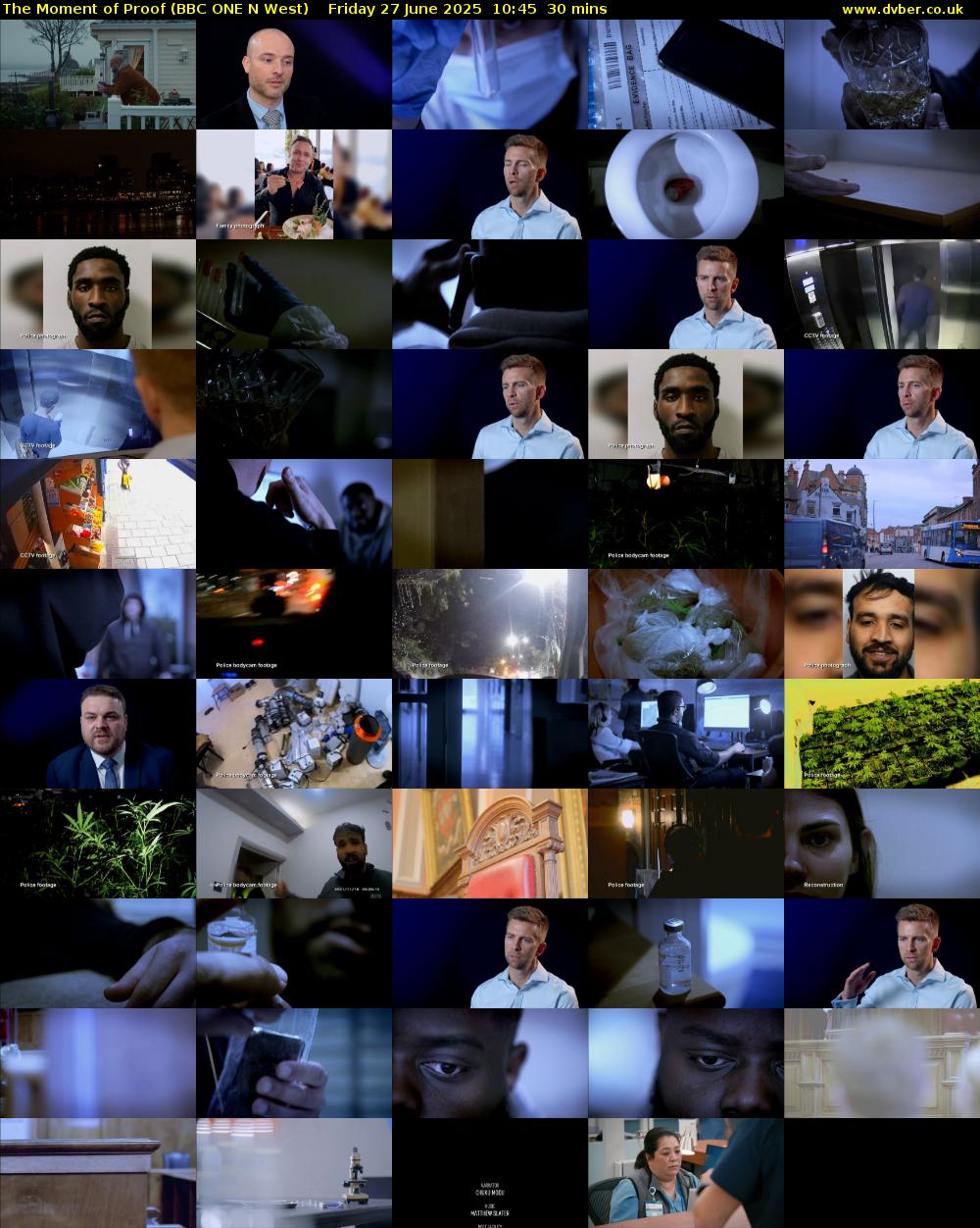 The Moment of Proof (BBC ONE N West) Friday 27 June 2025 10:45 - 11:15