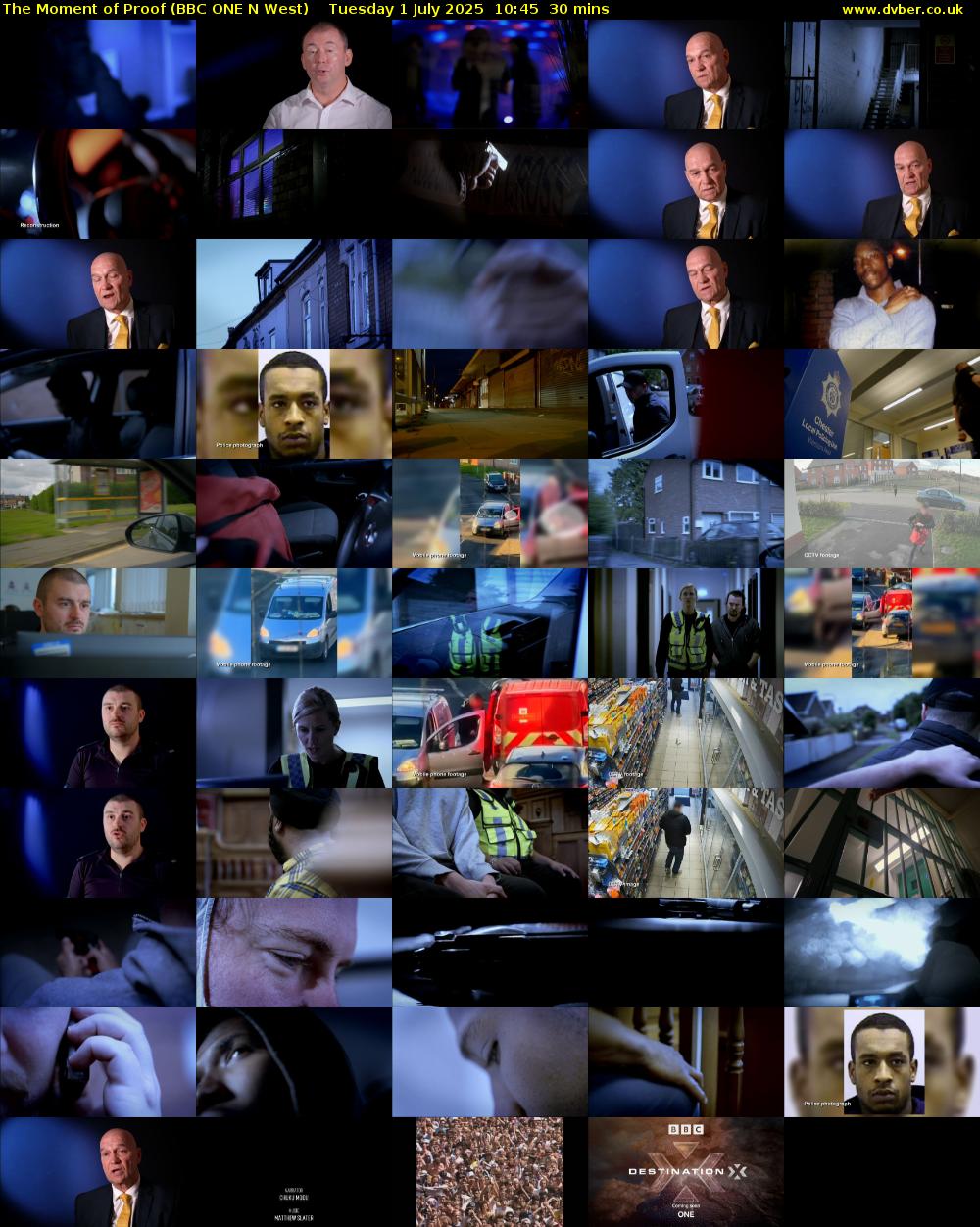 The Moment of Proof (BBC ONE N West) Tuesday 1 July 2025 10:45 - 11:15