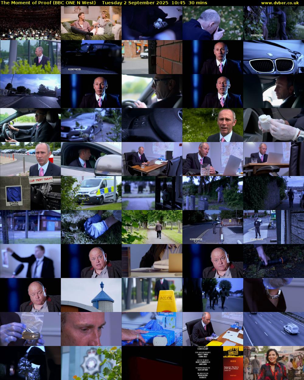 The Moment of Proof (BBC ONE N West) Tuesday 2 September 2025 10:45 - 11:15