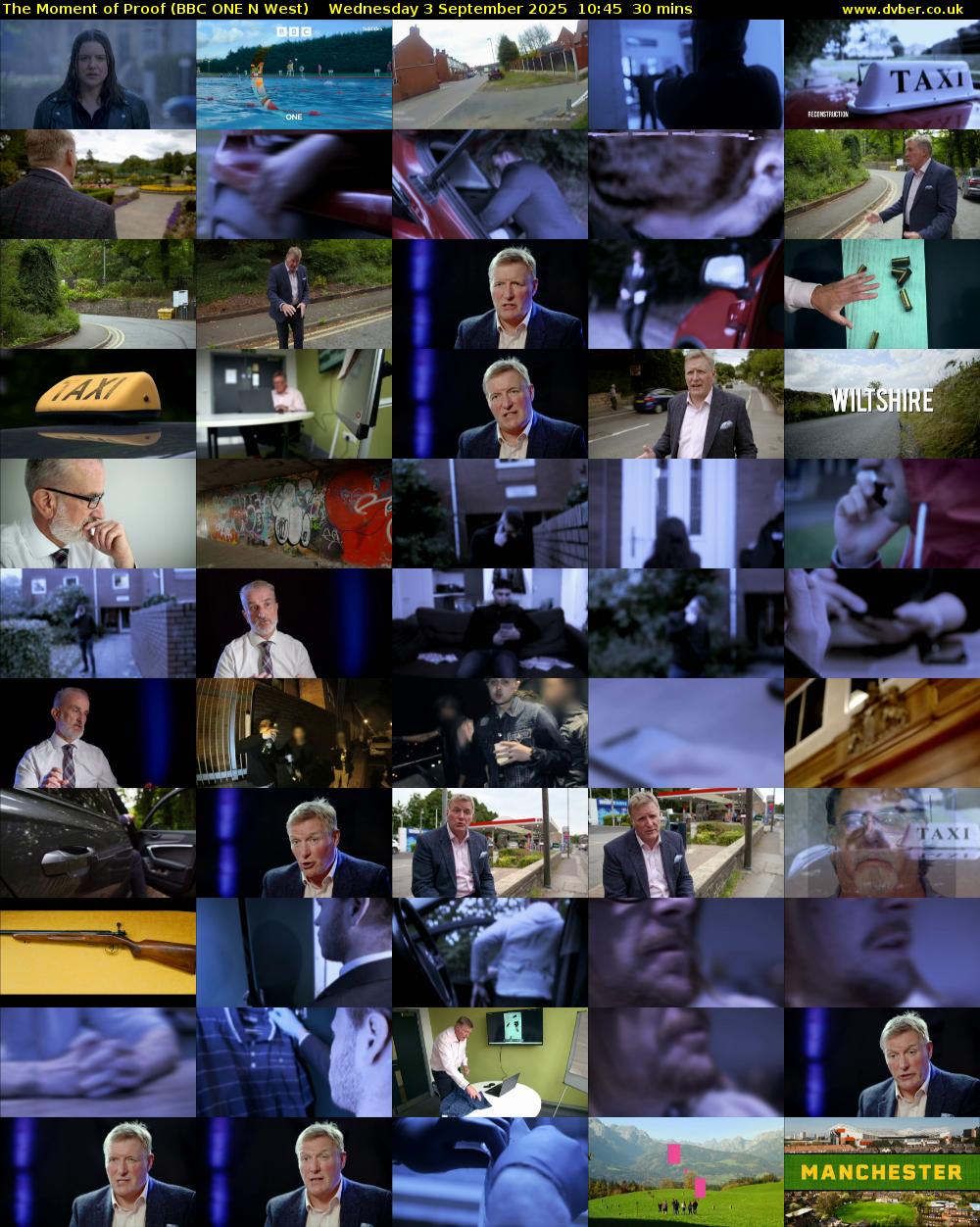 The Moment of Proof (BBC ONE N West) Wednesday 3 September 2025 10:45 - 11:15