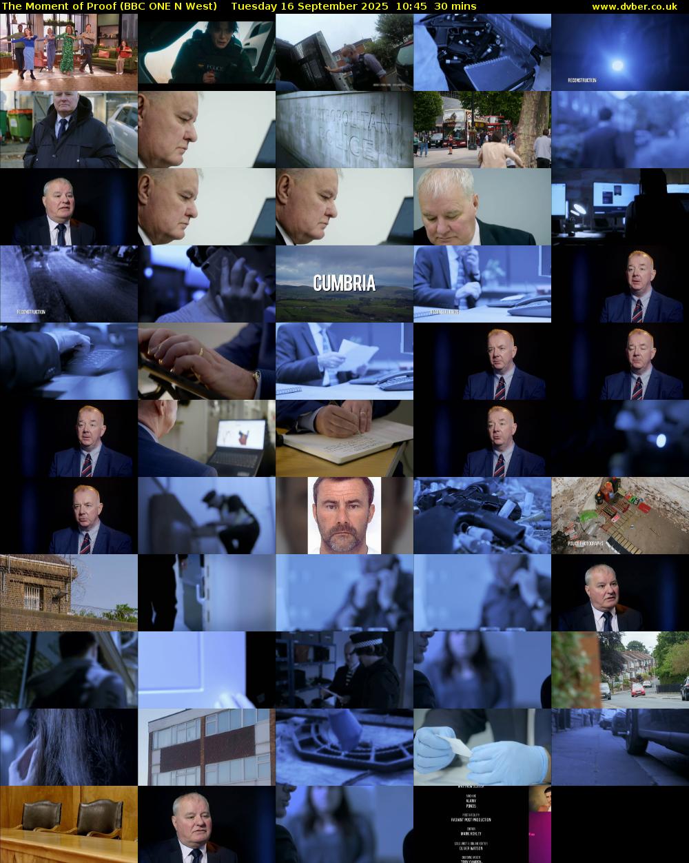 The Moment of Proof (BBC ONE N West) Tuesday 16 September 2025 10:45 - 11:15