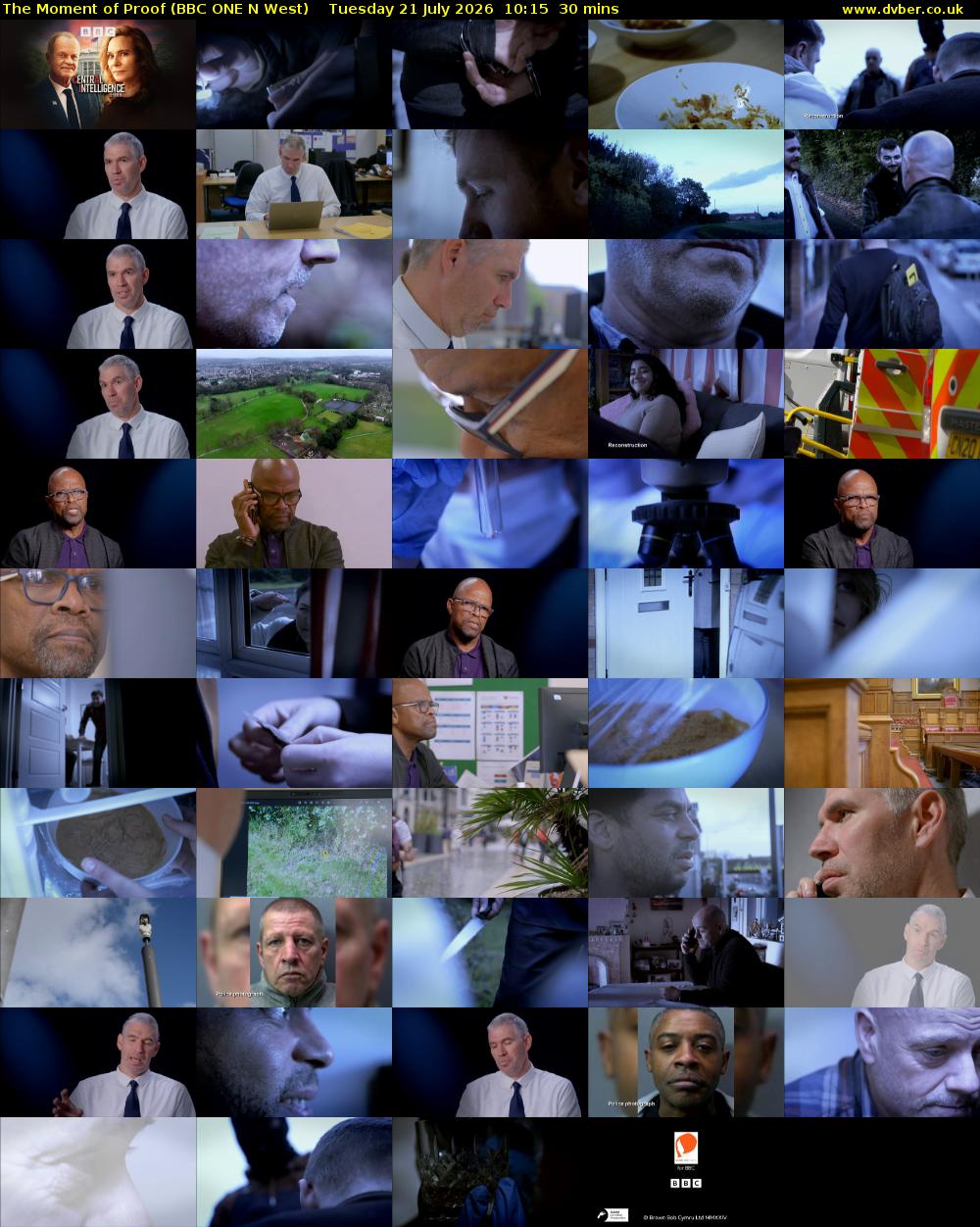 The Moment of Proof (BBC ONE N West) Tuesday 21 July 2026 10:15 - 10:45