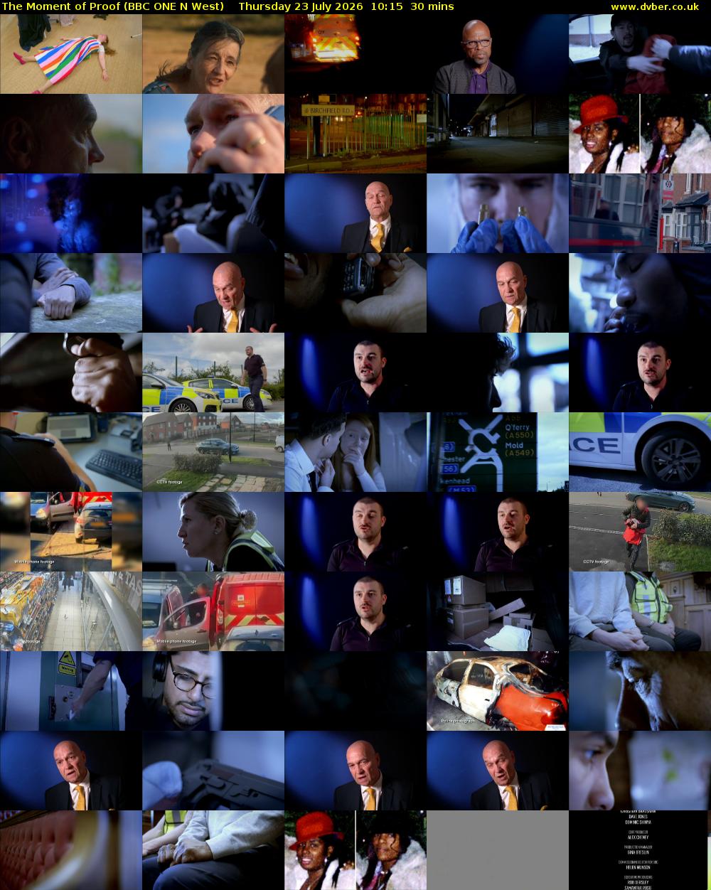 The Moment of Proof (BBC ONE N West) Thursday 23 July 2026 10:15 - 10:45