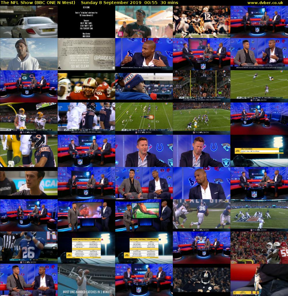The NFL Show (BBC ONE N West) Sunday 8 September 2019 00:55 - 01:25