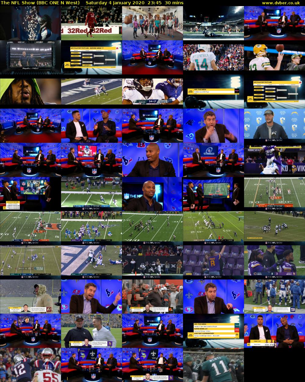 The NFL Show (BBC ONE N West) Saturday 4 January 2020 23:45 - 00:15
