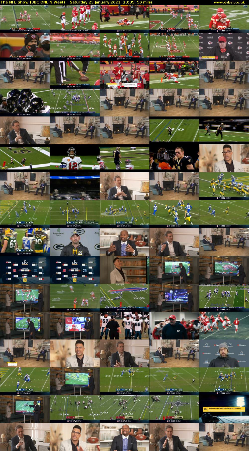 The NFL Show (BBC ONE N West) Saturday 23 January 2021 23:35 - 00:25