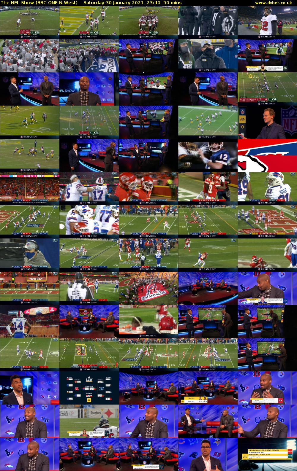 The NFL Show (BBC ONE N West) Saturday 30 January 2021 23:40 - 00:30