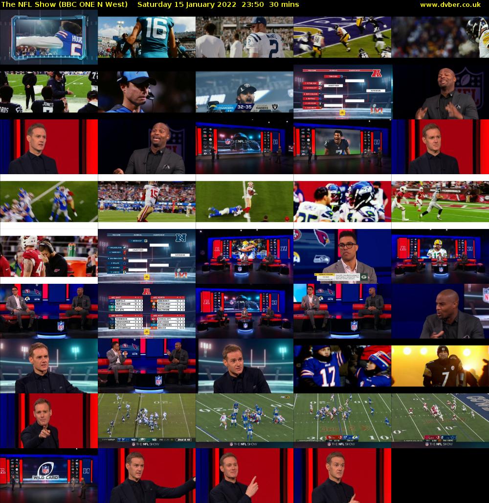 The NFL Show (BBC ONE N West) Saturday 15 January 2022 23:50 - 00:20