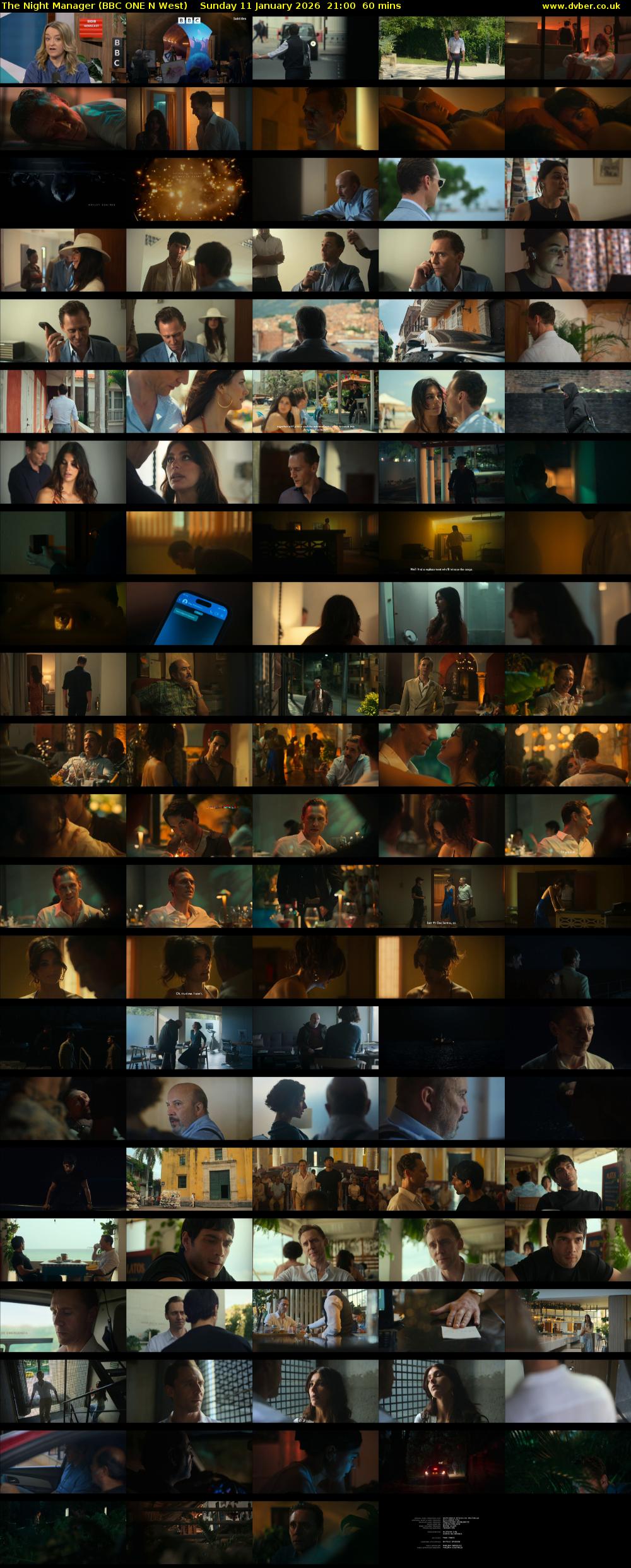 The Night Manager (BBC ONE N West) Sunday 11 January 2026 21:00 - 22:00