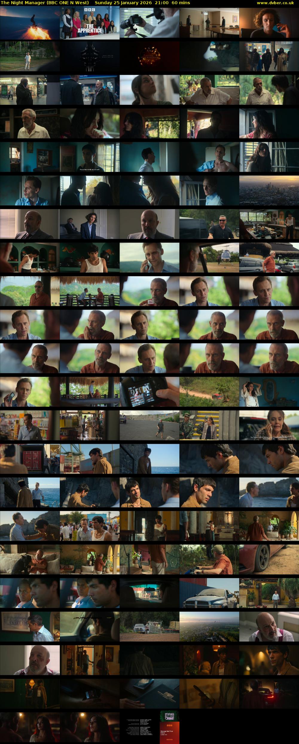 The Night Manager (BBC ONE N West) Sunday 25 January 2026 21:00 - 22:00