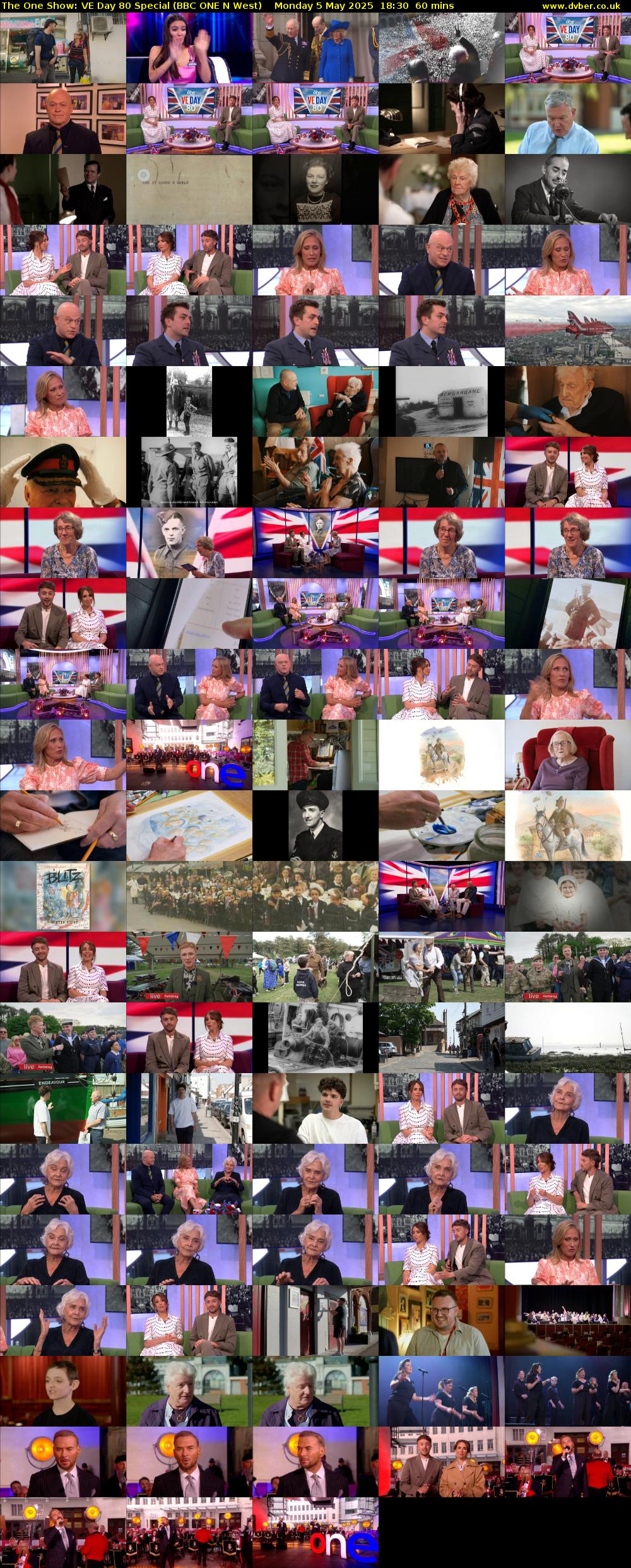 The One Show: VE Day 80 Special (BBC ONE N West) Monday 5 May 2025 18:30 - 19:30