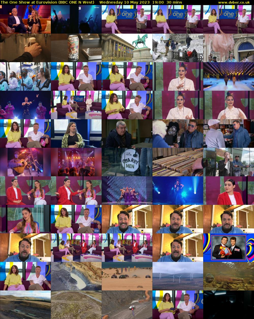 The One Show at Eurovision (BBC ONE N West) Wednesday 10 May 2023 19:00 - 19:30