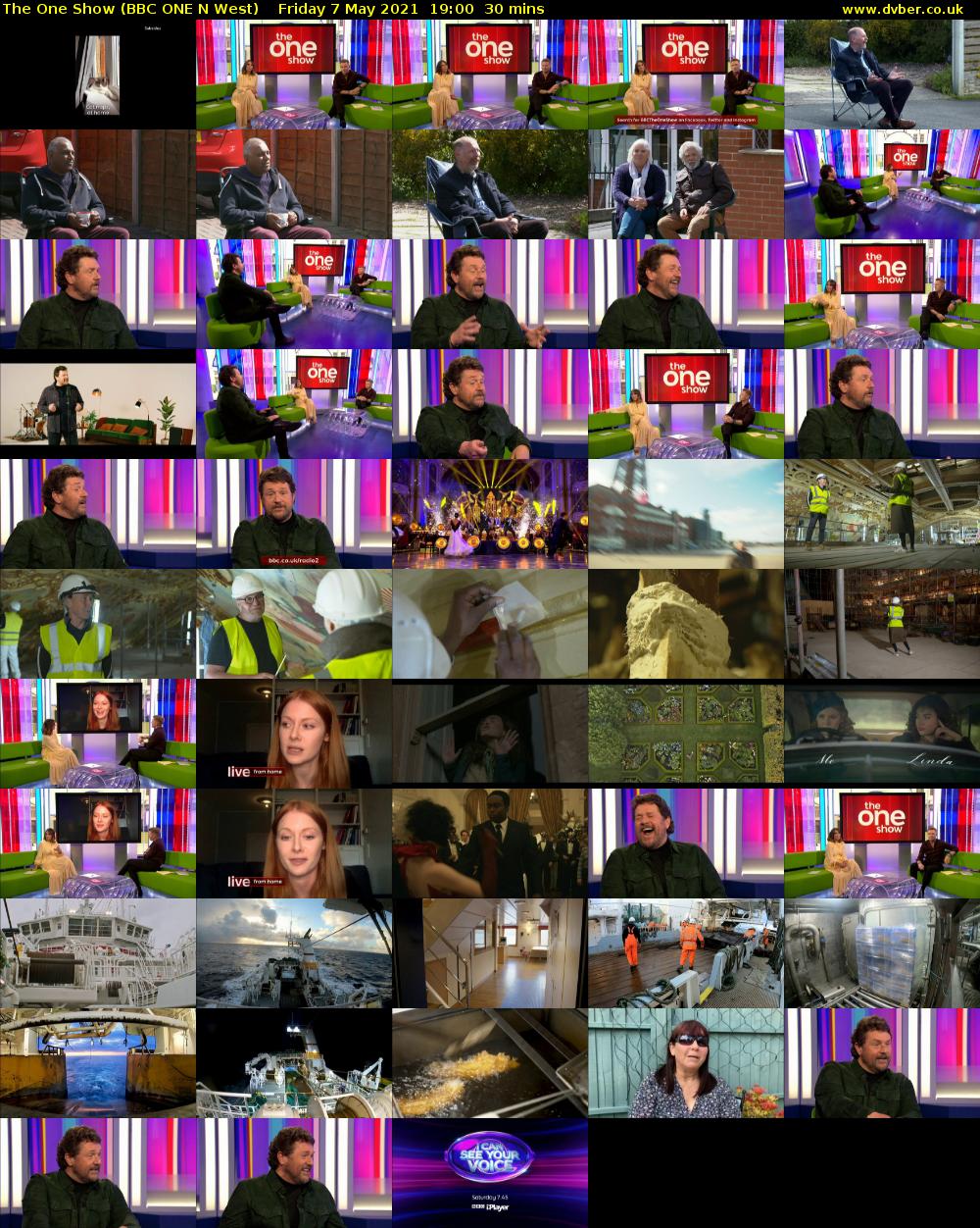 The One Show (BBC ONE N West) Friday 7 May 2021 19:00 - 19:30