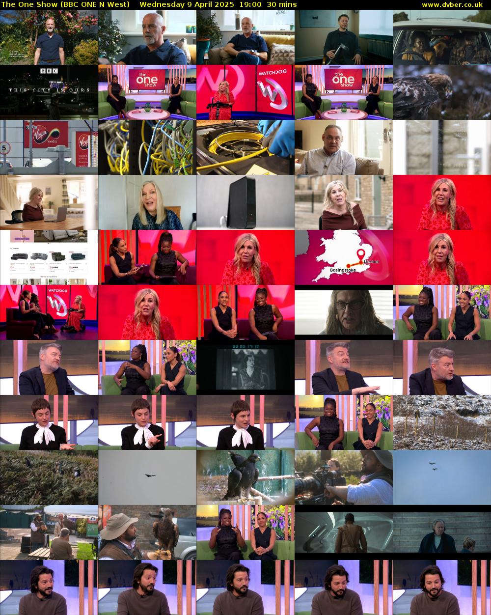 The One Show (BBC ONE N West) Wednesday 9 April 2025 19:00 - 19:30