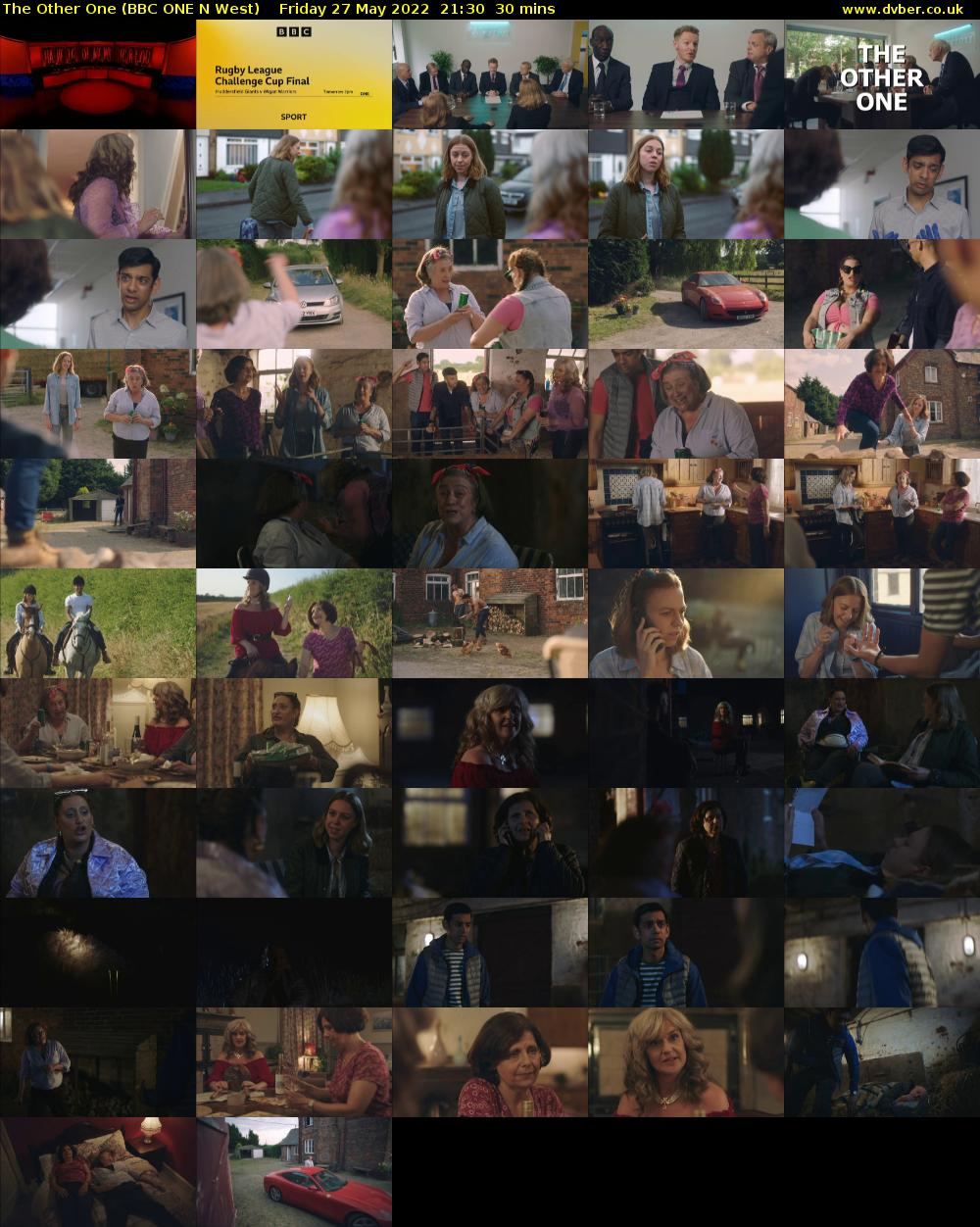 The Other One (BBC ONE N West) Friday 27 May 2022 21:30 - 22:00