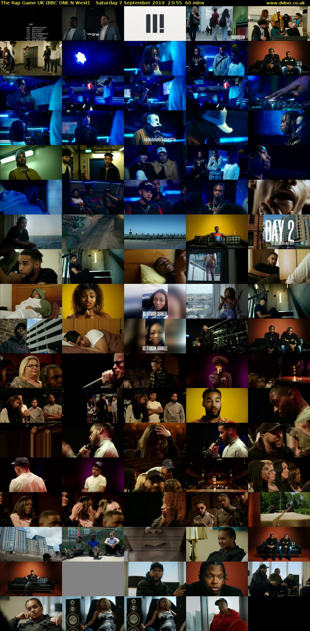 The Rap Game UK (BBC ONE N West) Saturday 7 September 2019 23:55 - 00:55