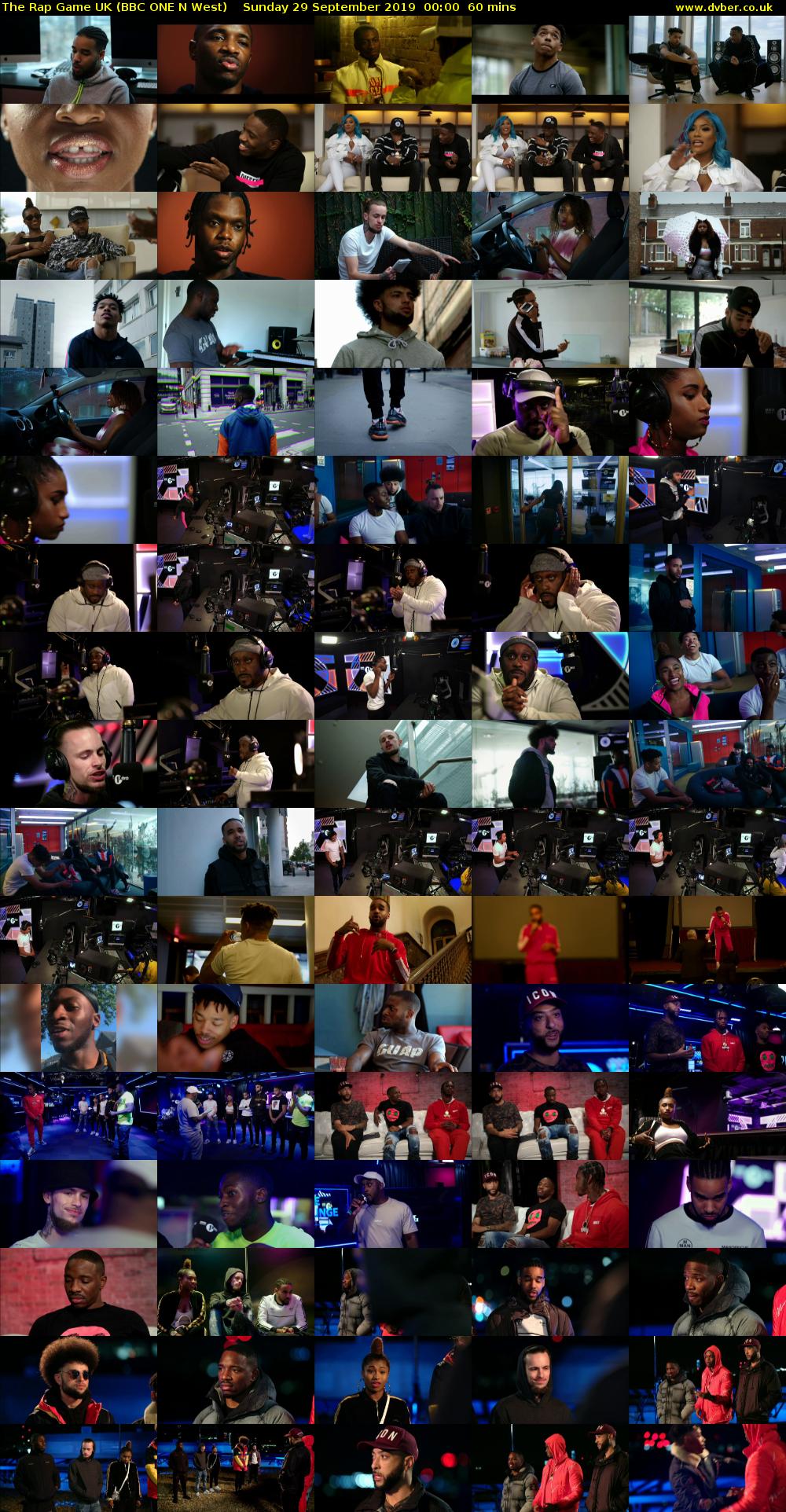 The Rap Game UK (BBC ONE N West) Sunday 29 September 2019 00:00 - 01:00