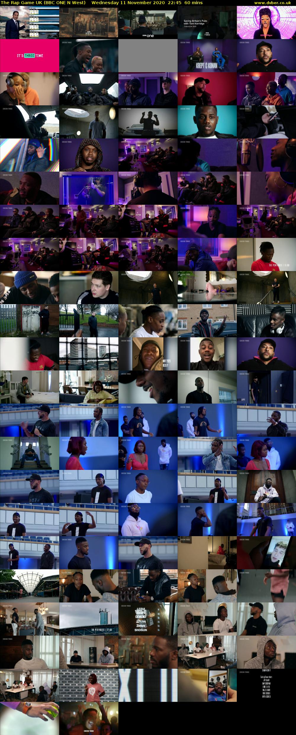The Rap Game UK (BBC ONE N West) Wednesday 11 November 2020 22:45 - 23:45