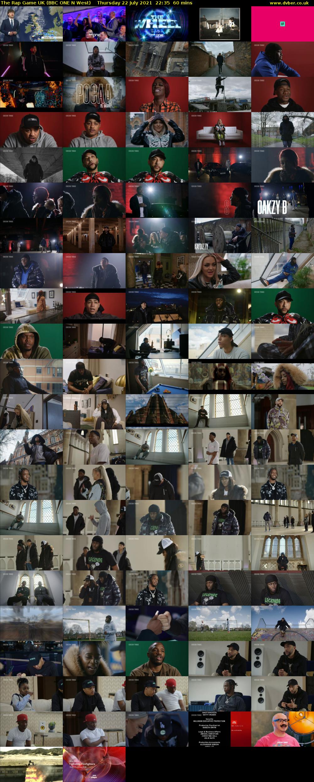 The Rap Game UK (BBC ONE N West) Thursday 22 July 2021 22:35 - 23:35