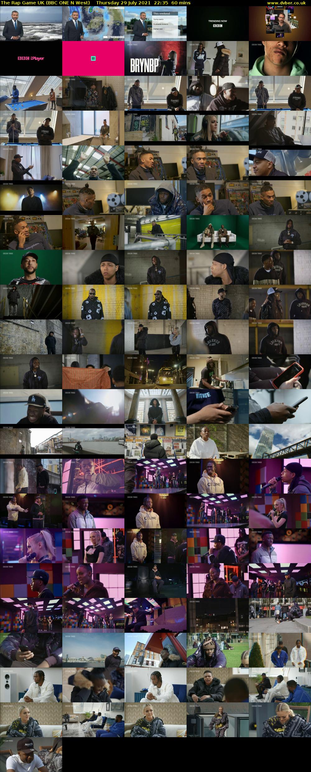 The Rap Game UK (BBC ONE N West) Thursday 29 July 2021 22:35 - 23:35