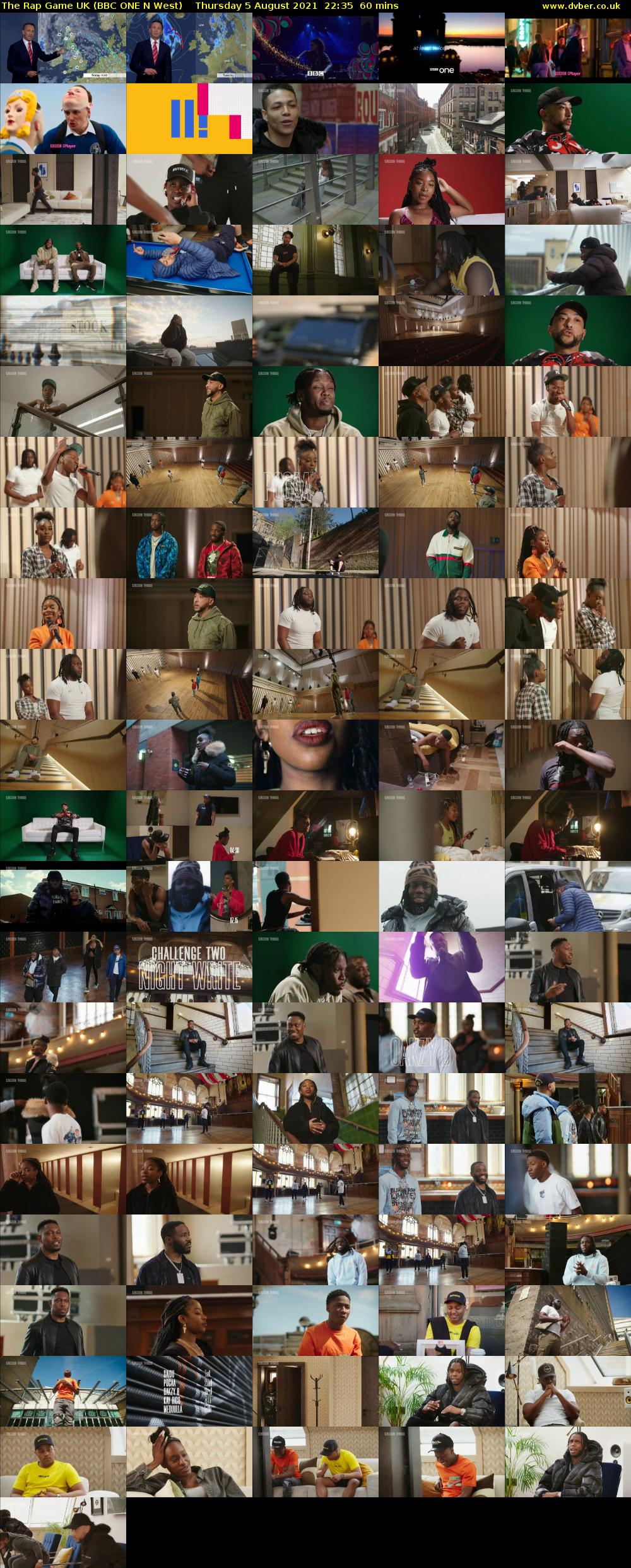 The Rap Game UK (BBC ONE N West) Thursday 5 August 2021 22:35 - 23:35